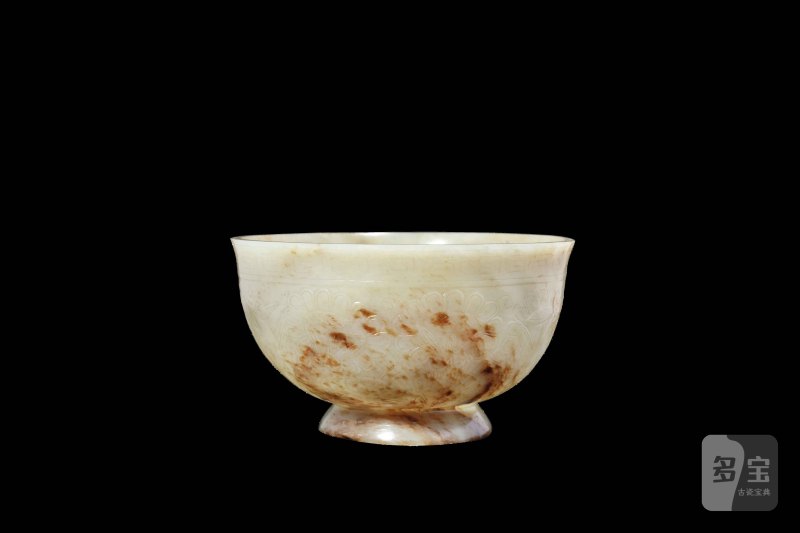 清 白玉茶圆 - 图1